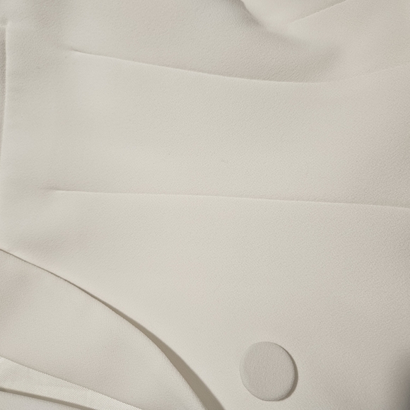 ZARA White Blazer Size XS Tailored Minimalist Formal Office Monochrome Neutral - Picture 6 of 11